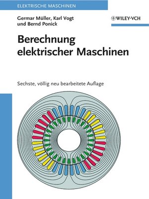 cover image of Berechnung elektrischer Maschinen